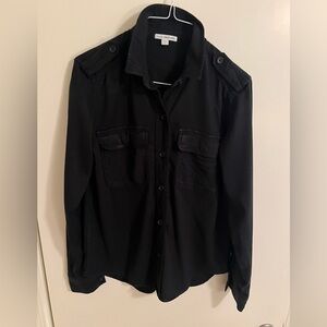 James Perse Women’s Shirt, Black, size 2 (equates to a 4/6)